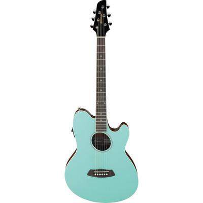 IBANEZ GUITARRA ACUSTICA ELECTRICA TCY10E DE LA SERIE TALMAN VERDE AGUA MARINA