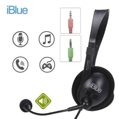 IBLUE AUDIFONOS HS-2001BK PC O LAPTOP CONECTOR 35MM NEGRO IBLUE HS-2001BK
