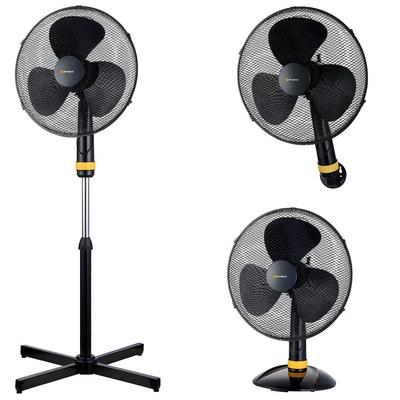 IMACO VENTILADOR 3 EN 1 16" PEDESTAL MESA PARED FSM1650 NEGRO