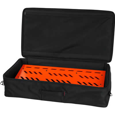 IMPORTADO GATOR PEDALBOARD DE ALUMINIO EXTRA GRANDE CON FUNDA (NARANJA)