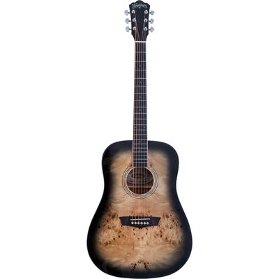 IMPORTADO GUITARRA ACUSTICA DREADNOUGHT WASHBURN DEEP FOREST BURL D (DESVANECIMIENTO NEGRO) CUERPO DREADNOUG