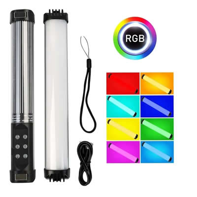 IMPORTADO LUZ LED RL-30SL 29 CM BARRA TUBO IMANTADO RITMICO RECARGABLE RGB