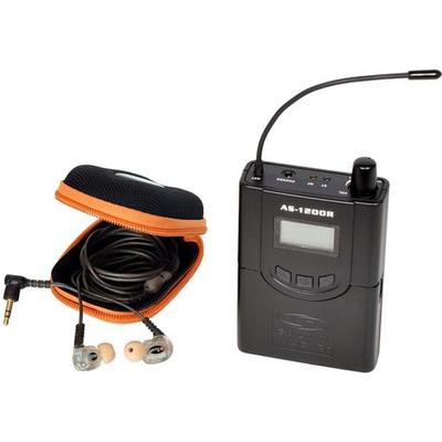 IMPORTADO RECEPTOR INALAMBRICO GALAXY AUDIO AS-1200R CON AURICULARES EB10 (D: 584 A 607 MHZ) IDEAL PARA MUSI