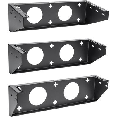 IMPORTADO ROCSTOR SOLIDRACK SOPORTE DE PARED VERTICAL ACERO 19" (3 RU) ROBUSTO- MONTA