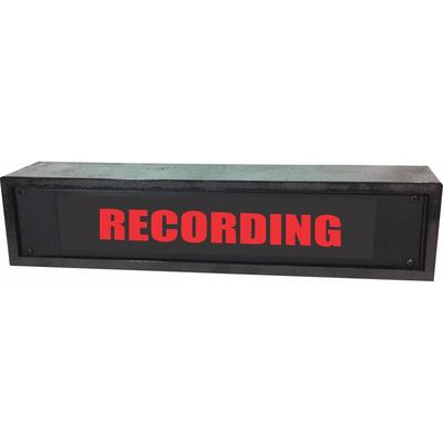 IMPORTADO SEÑAL INDICADORA DE GRABACION RACKMOUNT AMERICAN RECORDER CON LEDS Y CARCASA NEGRA (2 RU- ROJO)