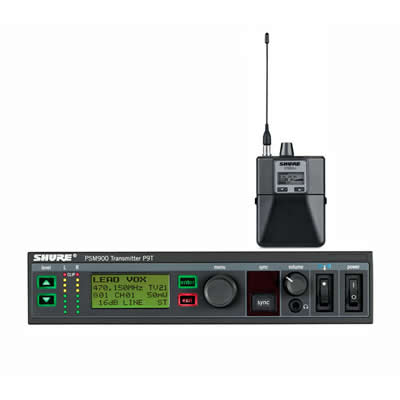 IMPORTADO SISTEMA DE MONITOREO IN-EAR INALAMBRICO SHURE P9T TRANSMISOR Y RECEPTOR BODYPACK P9RA+ (G6: 470 A 50
