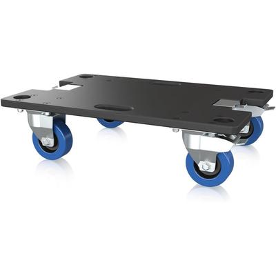 IMPORTADO TURBOSOUND WHEEL BOARD PARA SOPORTE DE POTENCIA IP3000 RUEDAS ACERO PLATEDAS CON BLOQUEO Y CIER