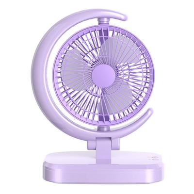 IMPORTADO VENTILADOR ESCRITORIO LUZ BLANCA 3 VELOCIDADES DISENO DE LUNA KS2028