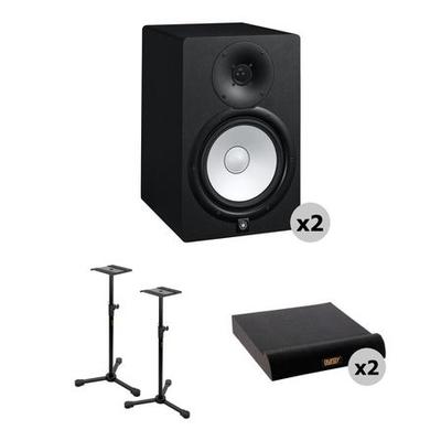 IMPORTADO YAMAHA HS5 KIT DE MONITORES ESTUDIO ACTIVOS CON CABLES Y ALMOHADILLAS AISLAMIENTO (MONITORES B