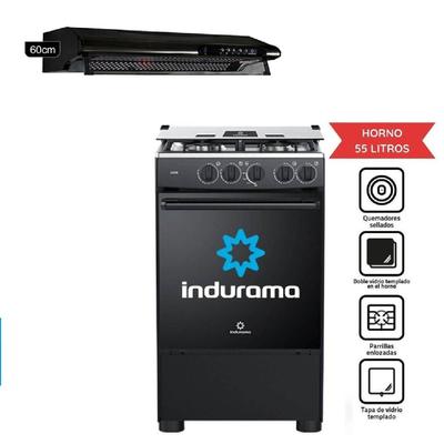 INDURAMA COMBO COCINA GOYA Y CAMPANA CEI-602NE GOYA+CEI-602NE