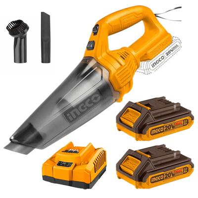 INGCO ASPIRADORA 0.5 LITROS 20V + 2 BATERIAS 2AH Y CARGADOR CVLI201261FBCPK1222