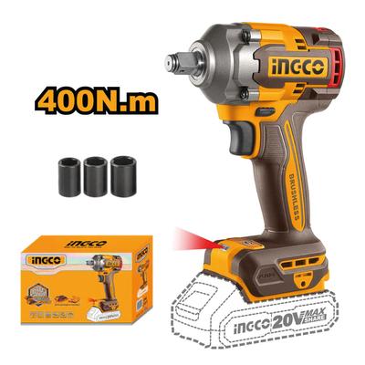 INGCO LLAVE DE IMPACTO BRUSHLESS 20V 400NM CIWLI20401 20V 400NM
