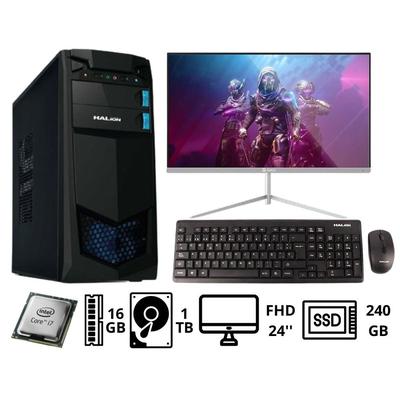 INTEL COMPUTADORA PC CORE I7 3.40 GHZ 16GB HDD 1TB SSD 240GB MONITOR DE 23.8''(24") FHD