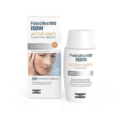 ISDIN FOTOULTRA 100 ACTIVE UNIFY FUSION FLUID SIN COLOR 50 ML