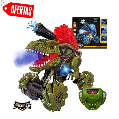 JAPPRIME - DINOTRICK 360° CON CONTROL REMOTO Y LANZA HIDROGEL VERDE