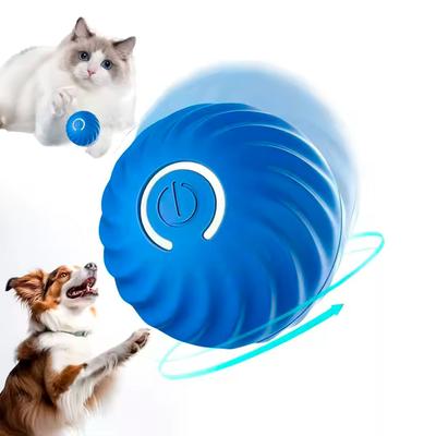 JUGUETE PARA GATOS Y PERROS PELOTA SALTARIN CON LUCES RECARGABLE 5.5CM