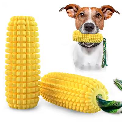 JUGUETE PARA PERROS MORDEDOR LIMPIADOR DE DIENTES INDESTRUCTIBLE DISEÑO MAIZ