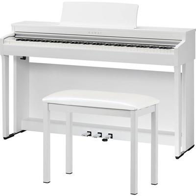 KAWAI PIANO DIGITAL CN201 CON BANCO A JUEGO PREMIUM SATIN WHITE