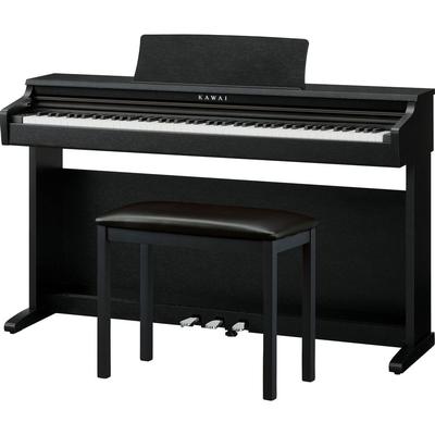 KAWAI PIANO DIGITAL KDP120 DE 88 TECLAS CON BANCO A JUEGO NEGRO SATINADO PREMIUM