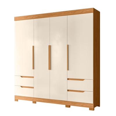 KAZ HOME ROPERO MAU 4 PUERTAS 4 CAJONES OFF WHITE