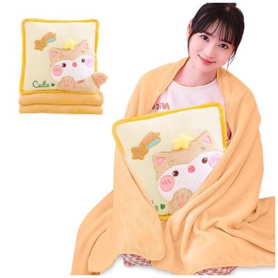 KELLER ALMOHADA CON MANTA KAWAII 2 EN 1 DISEÑO GATO P63