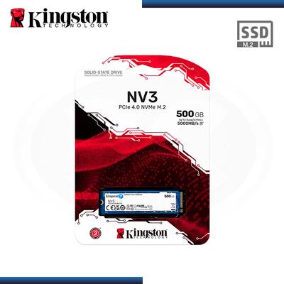 KINGSTON DISCO SOLIDO SSD NV3 500GB M2 2280 NVME PCIE 4.0 SNV3S/500G