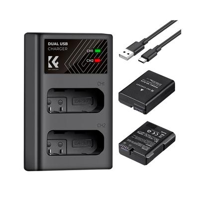 KIT DE CARGADOR 2 BATERAS NIKON EN-EL14 KF CONCEPT KF280020