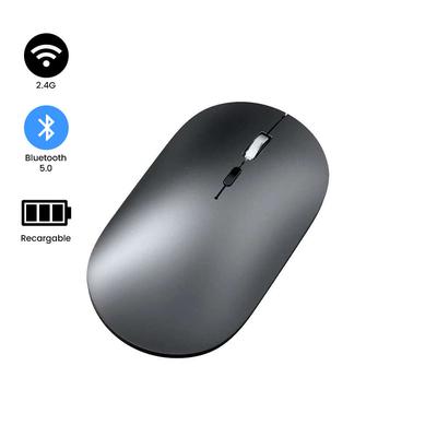 KREED MOUSE INALAMBRICO RECARGABLE BLUETOOTH DOBLE MODO K502 GRIS K502-G