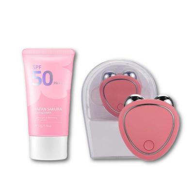 LAIKOU PROTECTOR SOLAR SPF50 SAKURA + MASAJEADOR FACIAL CON MICROCORRIENTE