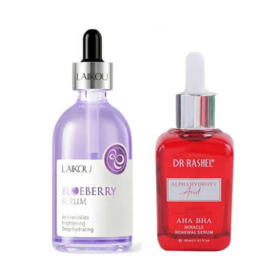 LAIKOU SERUM BLUEBERRY & DERMOCOSMETICA + SERUMS DR RASHEL SERUM ALPHA HYDROXY ACID AHA-BHA