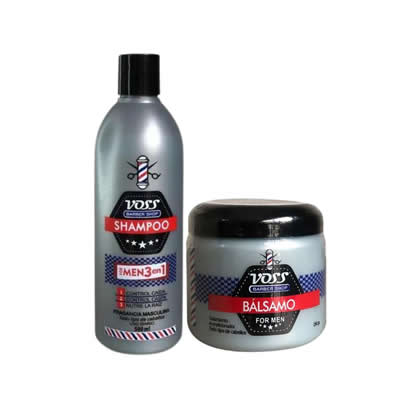 LA BRASILEÑA SHAMPOO 3 EN 1 500ML + BALSAMO CAPILAR VOSS FOR MEN 250ML