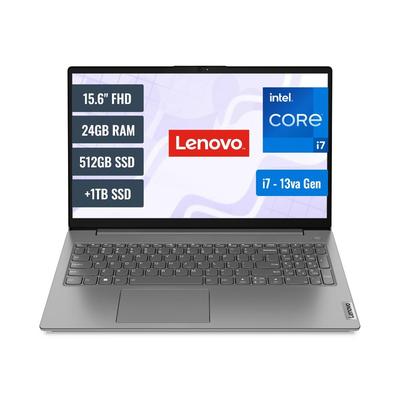 LENOVO LAPTOP V15 83A100ERLM241TB INTEL CORE I7 1355U 24GB RAM 512GB SSD M.2 Y 1TB 15.6 FHD G4