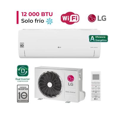 LG AIRE ACONDICIONADO 12 000 BTU WIFI FRIO SOLO INVERTER VM122CT