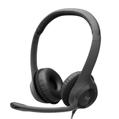 LOGITECH AUDIFONOS OVER-EAR USB HEADSET H390 CON MICROFONO PACK 10 UNID BULK LOGITECH H390 PACK 10 UNIDADES