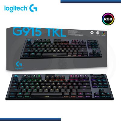 LOGITECH G TECLADO G915 TKL LIGHTSPEED WIRELESS MECHANICAL GL TACTILE RGB LIGHTSYNC