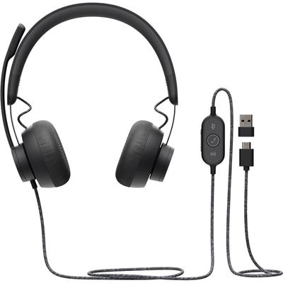 LOGITECH ZONE WIRED ON-EAR HEADSET CERTIFICADO PARA MICROSOFT TEAMS MICROFONOS DUAL CON CANCELACION