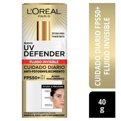 L'OREAL PARIS SKIN CARE UV FLUID PROTECTOR SOLAR FACIAL 40 ML
