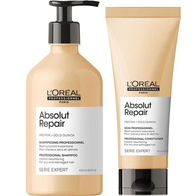 L'OREAL PROFESSIONNEL SHAMPOO REPARADOR 500ML + ACONDICIONADOR 200ML L'OREAL ABSOLUT REPAIR