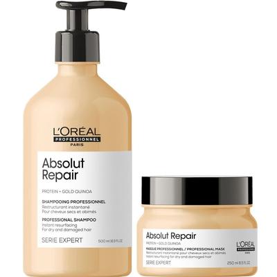L'OREAL PROFESSIONNEL SHAMPOO REPARADOR 500ML + MASCARILLA 250ML L'OREAL ABSOLUT REPAIR