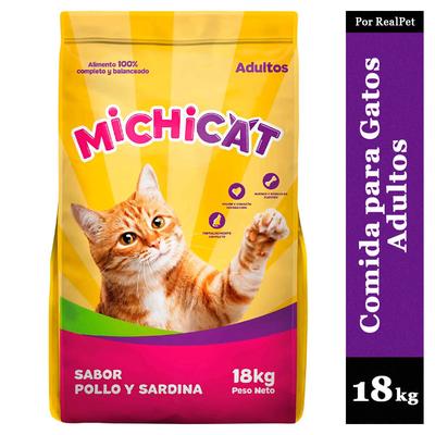 MICHICAT COMIDA PARA GATOS ADULTOS MICHICAT POLLO SARDINA 18 KG