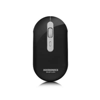 MICRONICS MOUSE RECARGABLE BLUETOOTH + WIRELESS BABYLON BLACK M721-3M MIC