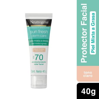NEUTROGENA PROTECTOR SOLAR SUN FRESH DERM CARE TONO CLARO SPF 70 40 GR