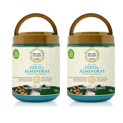 NEVADA NATURAL PRODUCTS COCO Y ALMENDRAS TRATAMIENTO CAPILAR 1.2KG X 2 UNIDADES