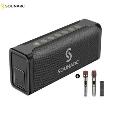 OEM PARLANTE BLUETOOTH SOUNARC M1 KARAOKE 80W MAS 2 MICROFONOS