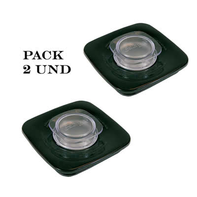 OSTER PACK 2 REPUESTO TAPA CUADRADA 4903 JARRA CLASICO NEGRO