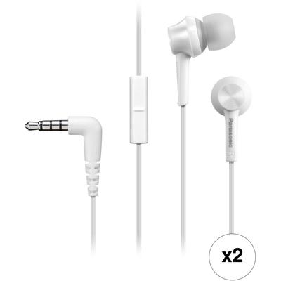 PANASONIC RP-TCM115 KIT DE AURICULARES INTERNOS TIPO CANAL JUEGO 2 BLANCO PACK X 2 PANASONIC RP-TCM115