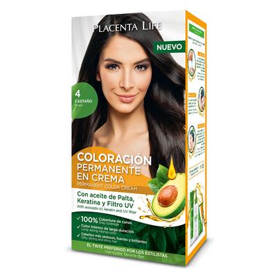PLACENTA LIFE COLORACION 4 CASTA?O KIT