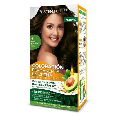 PLACENTA LIFE COLORACION 6 RUBIO OSCURO KIT
