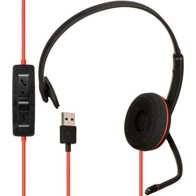 PLANTRONICS AUDIFONO CON CABLE MONAURAL BLACKWIRE 3210 USB TYPE A PARA COMUNICACIONES UNIFICADAS PLANTRONICS BLACKWIRE 3210