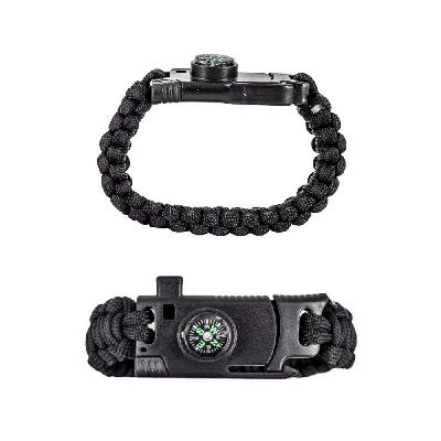 PULSERA TACTICA PARACORD CAMPING Y SUPERVIVENCIA CON NAVAJA